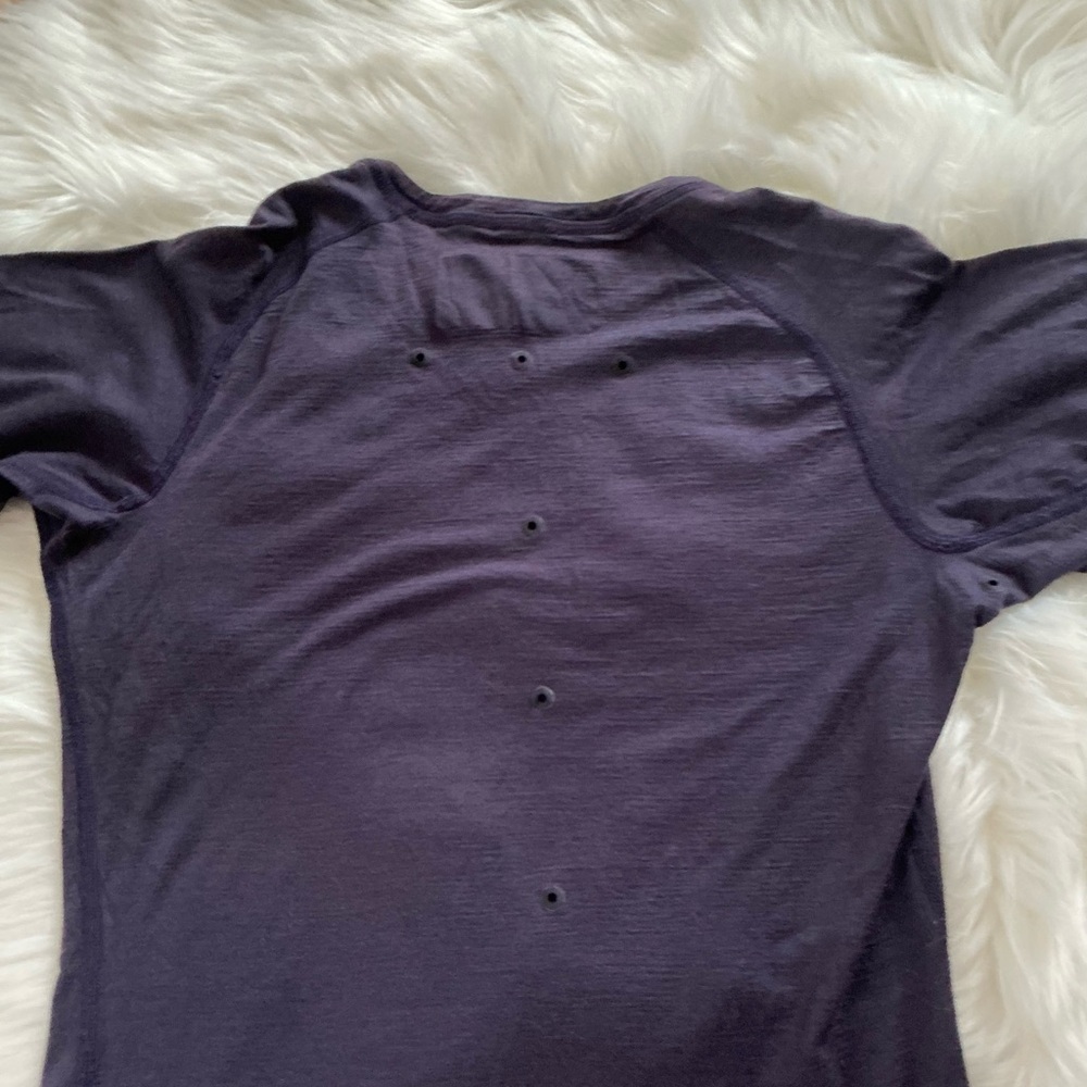 Vollebak Dark Purple Merino Wool T-Shirt Size XS - Picture 3 of 8